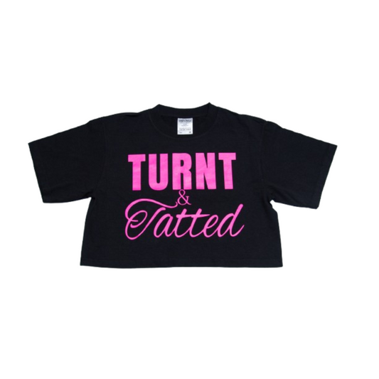 Women Oversized Crop Top - Black