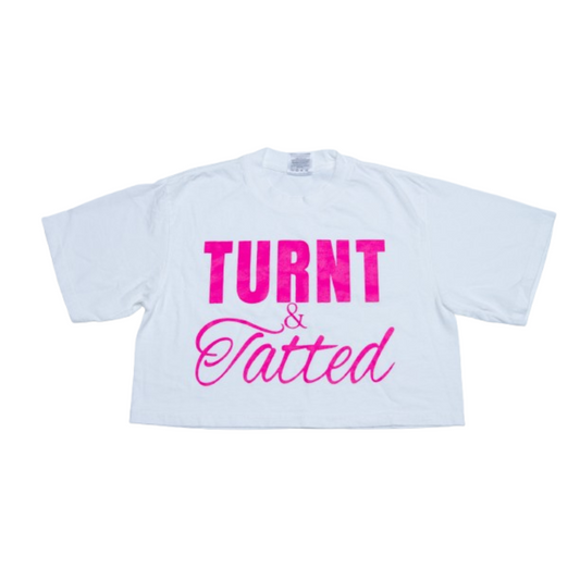 Women Oversized Crop Top - White